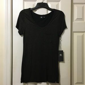 Rock & Republic Shimmery Tee, Small